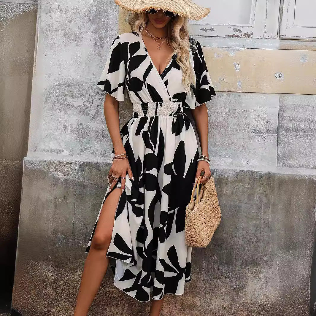 Robe Chic Col Croisé