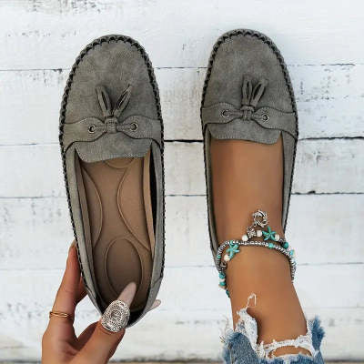 Mocassins à bout rond