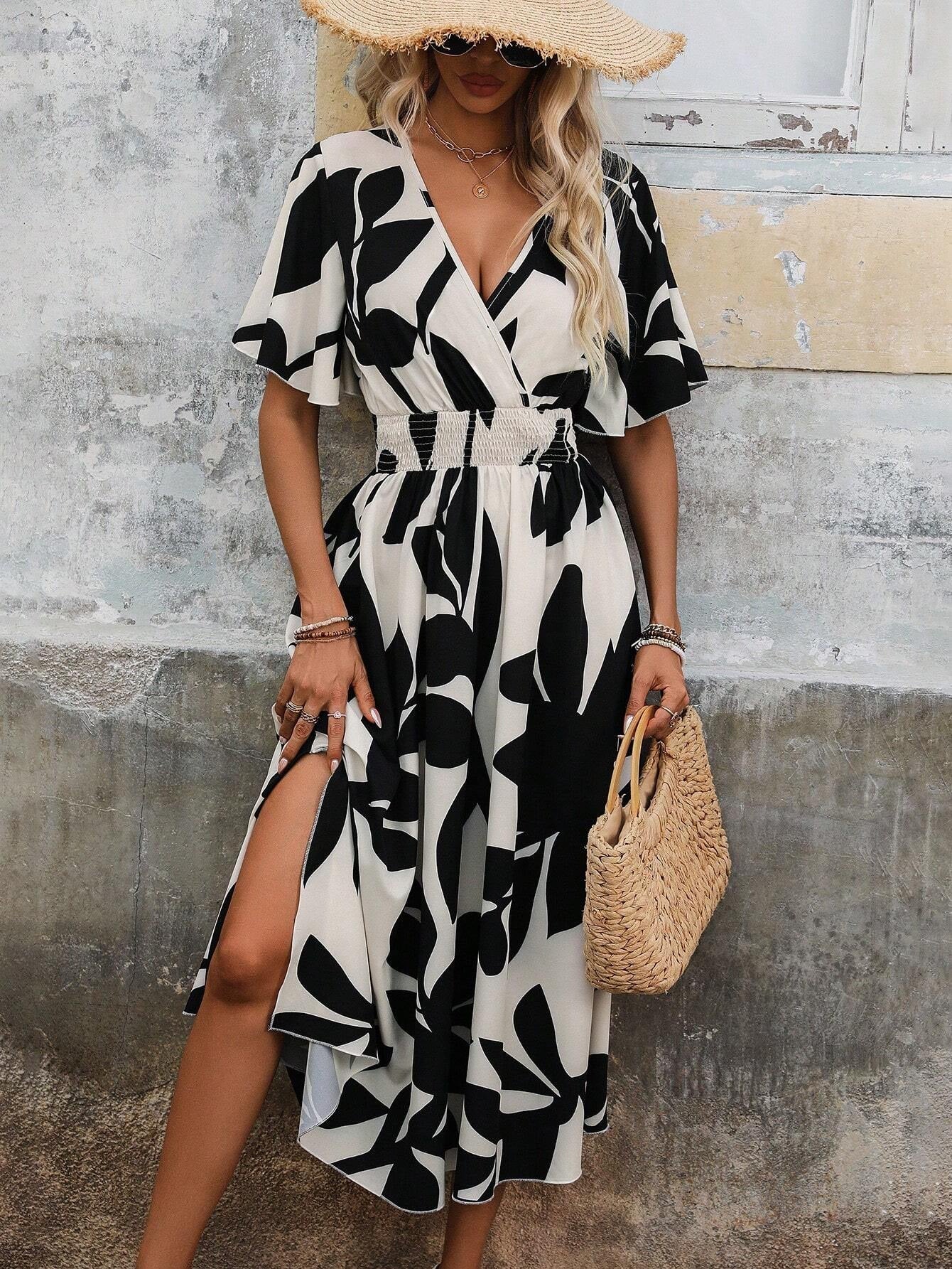 Robe Chic Col Croisé